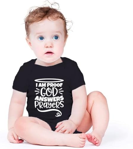 listery I'M Proof That God Answers Prayers Baby Bodysuit Baby Religious Infant - Image 2
