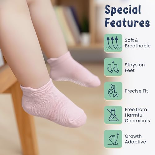 GOTS Organic Cotton Blend Ankle Toddler Socks 6M-12M-2t-3t-4t-5t Baby Gift - Image 5