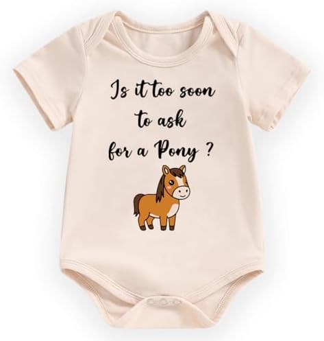 hrcfbk Infant Baby Boys Girls Bodysuit Newborn Short Sleeve Funny Letters Print by Hrcfbk