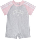 adidas baby-girls Short Sleeve Romper by Unknown