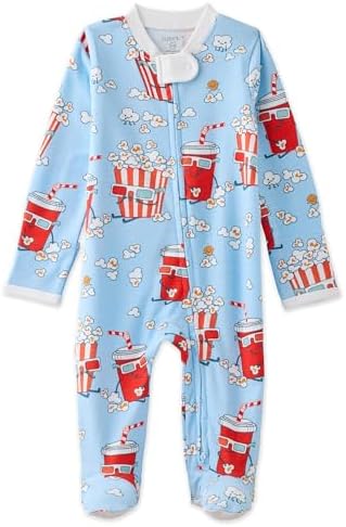 Butterblu Scout Sleep & Play 100% Organic Cotton Footed Zip Front PJs | GOTS by Butterblu