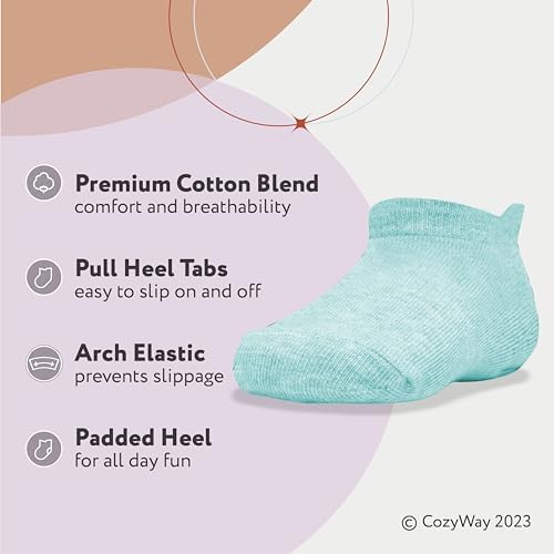 CozyWay Baby & Toddler Socks Ankle Comfy Cotton Socks - Image 2