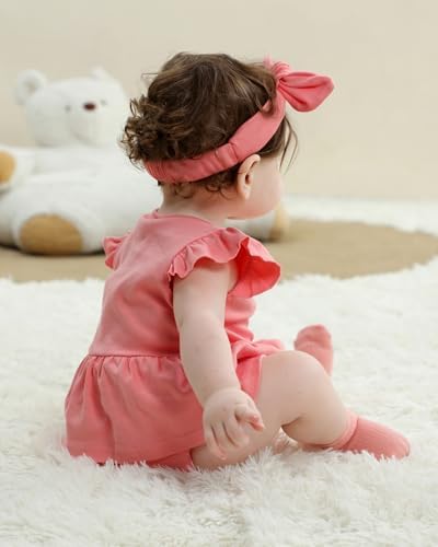 Baby Girls Romper Summer Ruffled Sleeve Bodysuit Dresses Infant Girl Clothes - Image 6
