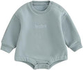 VISGOGO Newborn Infant Baby Boy Oversized Romper Sweater Bodysuits Coming Home by VISGOGO