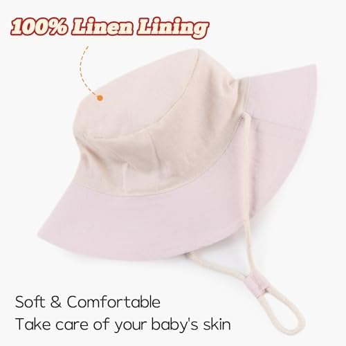 Bamery Baby Toddler Girls Bucket Hat Newborn Sun Hats - Image 5