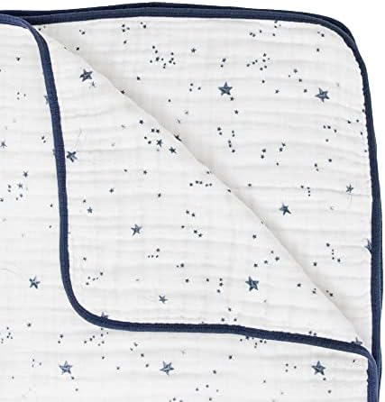 Little Unicorn Muslin Quilt Blanket | 100% Cotton Soft Multi-Layered Muslin - Image 2