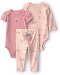 Carter's Baby Girls' 3-piece Bodysuit Pant Sets by Carters