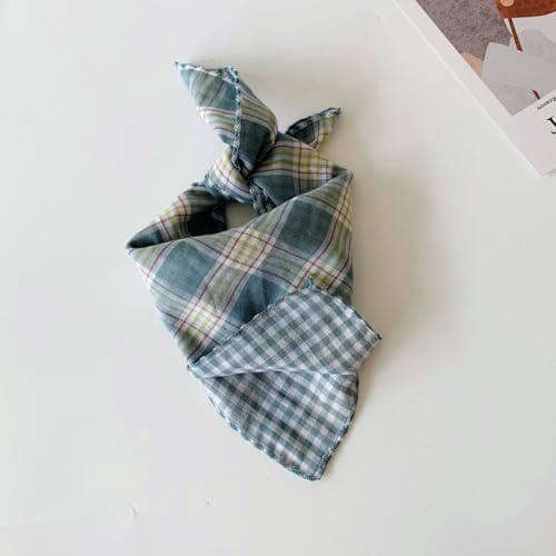 Double Layers Two Tones Dog Cotton Bandana Bibs Scarf DCB12 G&W - Image 6