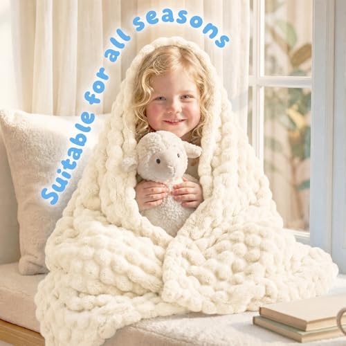 Fleece Baby Blanket for Girls Boys, Soft Cozy Cute Infant Toddler Receiving - Image 2