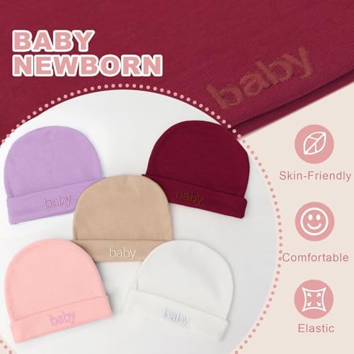 BQUBO Newborn Baby Hat Mittens Socks Set Infant Cotton Beanie Gloves Thick Warm - Image 4