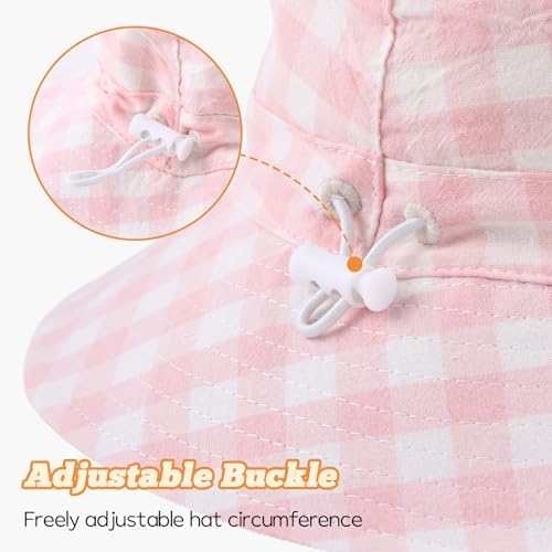 Bamery Baby Toddler Girls Bucket Hat Newborn Sun Hats - Image 5