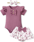 HONGTEYA Baby Girl Clothes Set Newborn Infant Summer Outfits by HONGTEYA