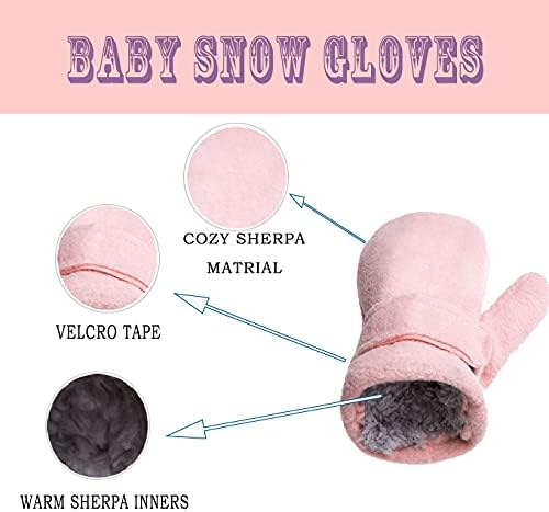 YMYDYFC 3Pack Baby Toddler Mittens Boy&Girl Winter Gloves Kids Warm Mittens - Image 3