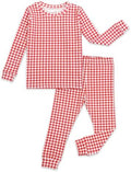 moimoln Cotton Modal Baby Toddler Pajamas Check Solid Leopard 6M-8Y by moimoln