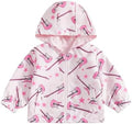 Toddler Girl Windbreaker Jacket Strawberry Baby Girls Hooded Fall Jackets Long by Mialoley