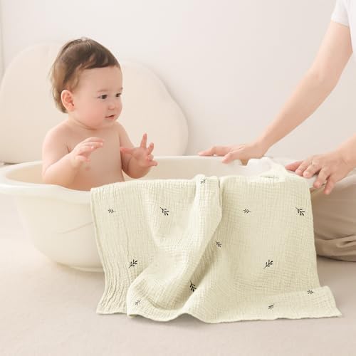 Susurration Muslin Burp Cloths 24x24 Inches Ultra Soft 100% Cotton | 7 Pack - Image 4