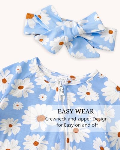 Mikrdoo Newborn Baby Girl Clothes Long Sleeve Romper - Image 4