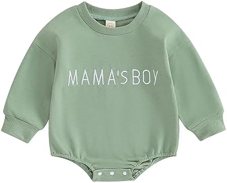 VISGOGO Newborn Infant Baby Boy Oversized Romper Sweater Bodysuits Coming Home by VISGOGO