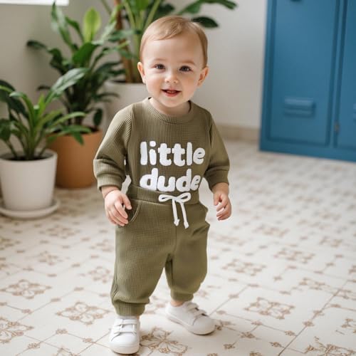 Giraropa Newborn Baby Boy Clothes Rib Knit Romper Jumpsuit Solid Sweater - Image 3