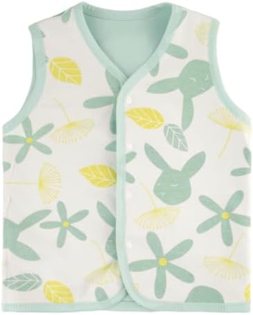 Baby Vest for Girls&Boys, Cotton Reversible Vest Coat for Spring & Autumn by CHICKIDDOS