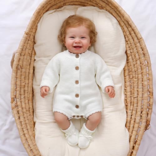 LAWKUL Cotton Baby Sweater and Booties Set - Image 4
