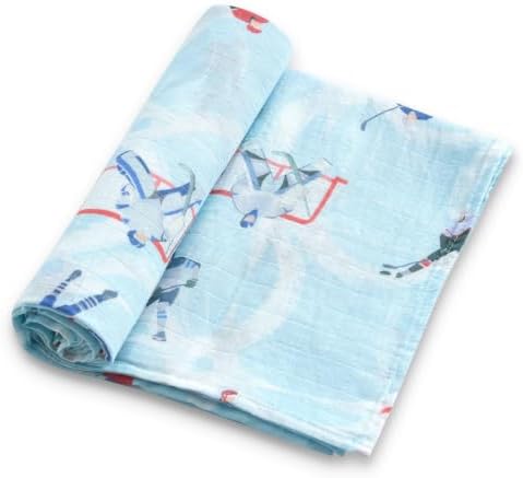 Baby Swaddle Blankets, Bamboo Muslin Receiving Blanket | 1-Pack, Lightweight & by IBESTOPIA