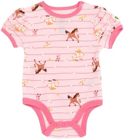 John Deere Farm Animals Tractor Truck Baby 5 Pack Short Sleeve Bodysuits - Image 7