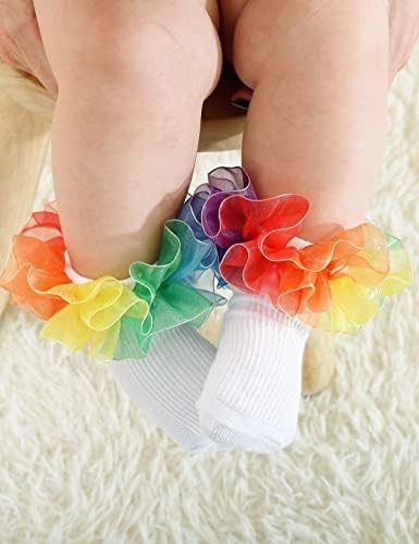 PrinceSasa Little Baby Girl Princess Lace Ruffles Socks Set - Image 2