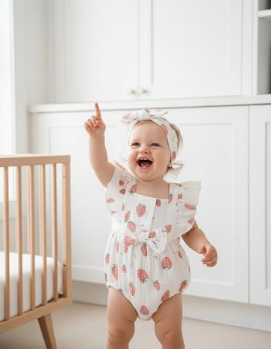 Renotemy Baby Girl Clothes Summer Newborn Girls Outfits Preemie-18Months - Image 3