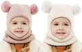 Baby Winter Hat Scarf Set, Unisex Infant Toddler Kids Hat Scarf by GZMM