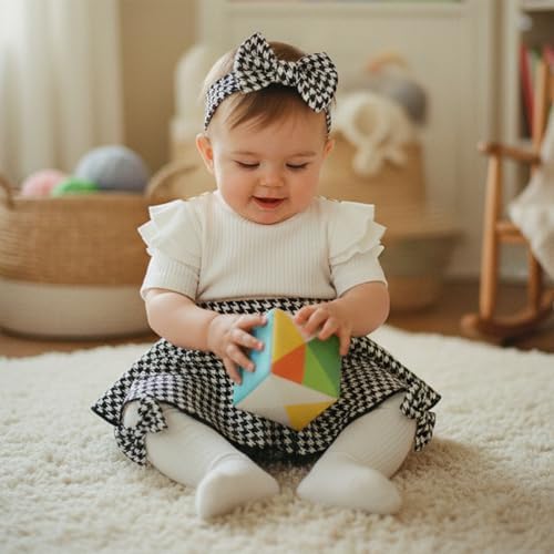 Giraropa Newborn Baby Girl Clothes Smocked Bubble Romper Dress + Socks + - Image 5