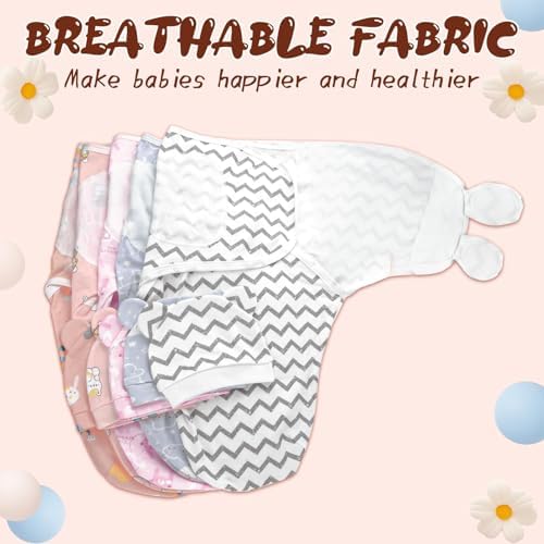Baby Swaddle Sleep Sacks with Hats - Image 6