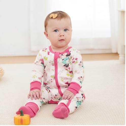 Disney Baby Organic Cotton Zip Footie Clothes Romper Outfit - Image 3