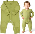 NurtureNauts® Scoot Suit, 100% Cotton, Elbow & Knee Pads, 2-Way Zipper by NurtureNauts