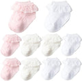 Baby Girl Lace Socks 10 Pack Newborn Ruffle Socks Cotton Ankle Dress Sock by Unknown