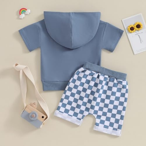 Toddler Baby Boy Hooded Dinosaur Summer Outfit Funny T-Shirt Shorts Set - Image 7