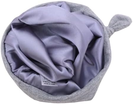 Silky Satin Lined Newborn Hat Hair Care Knot Beanie Hats - Image 3