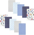 Luvable Friends Hudson Baby Flannel Burp Cloths 10pk, Vehicle Adventure by Luvable+Friends