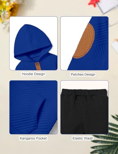 Oranchids Toddler Baby Boy Clothes Long Sleeve Hoodie Sweatshirt Tops and Pants - Image 7