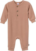 Modern Moments by Gerber Baby Henley Waffle Knit Romper by ModernMomentsbyGerber