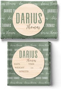 Personalized Baby Swaddle, Custom Name Blanket, Nursery Name Sign, Newborn by HickoryHollowDesigns