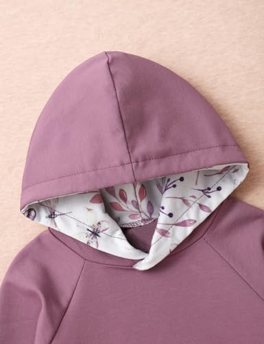 oklady Baby Girl Clothes, Hoodie Tops Floral Pant - Image 3