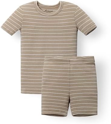 AVAUMA Stripe Pattern Baby Boys Girls Pajama Set Kids Toddler Snug fit Ribbed by AVAUMA