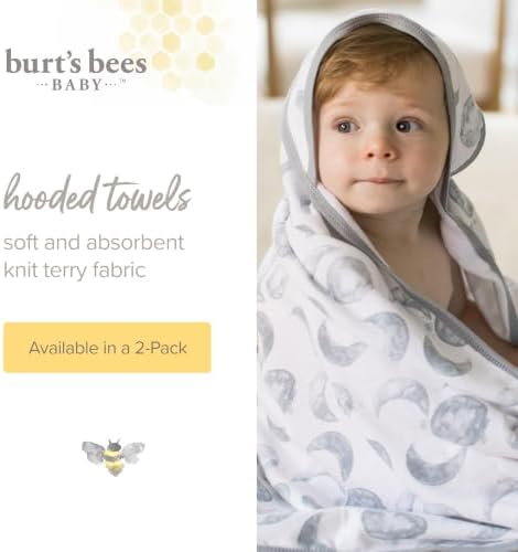 Burt's Bees Baby Infant Hooded Towels, Unisex Bath Essentials, measures 29" x - Image 3