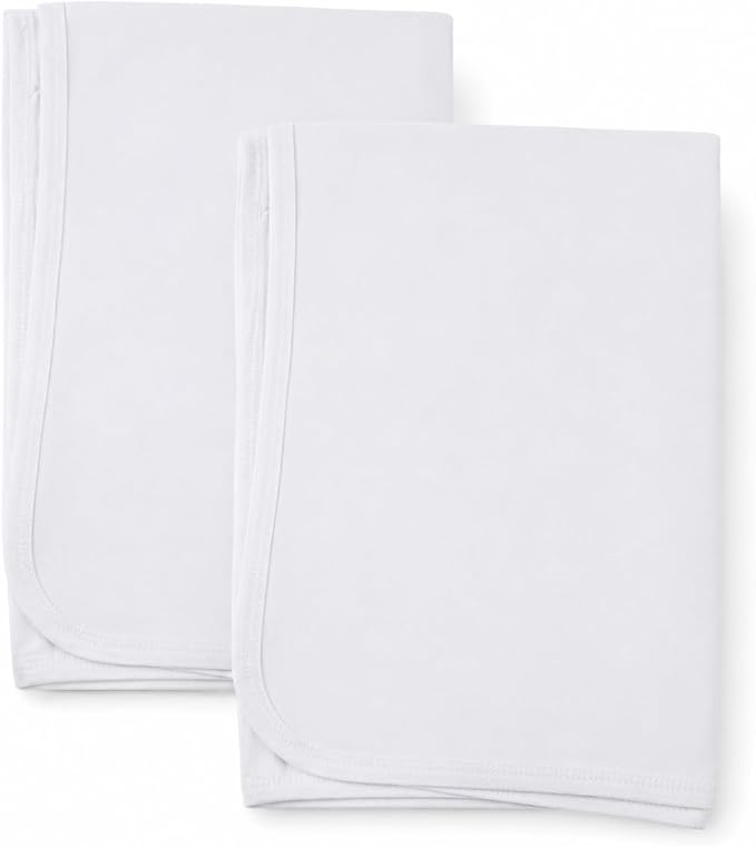 Bambini Baby Receiving Blanket, 100% Cotton Interlock Fabric, 30 x 40 Inches by Unknown