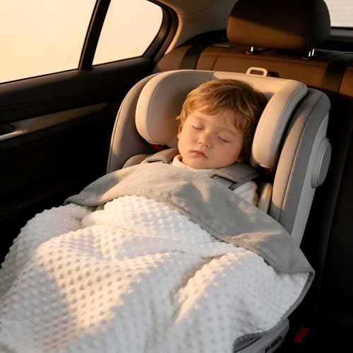 CREVENT Minky Baby Blanket for Girls Boys, Soft Plush Receiving Blanket for - Image 3