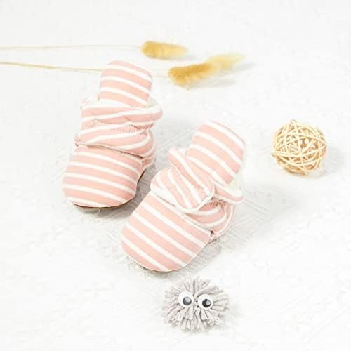 ohsofy Newborn Baby Cotton Booties Stay On Slipper Winter Warm Soft Shoes - Image 6