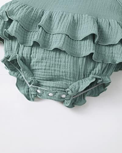 Renotemy Baby Girl Clothes Summer Rompers Cute Outfits Preemie-18 Months | - Image 5