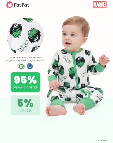 Disney Baby Organic Cotton Zip Footie Clothes Romper Outfit - Image 4