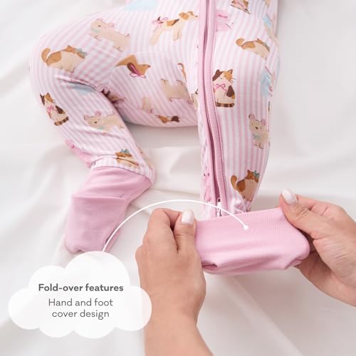 pureborn Baby Sleeper Viscose from Bamboo Zipper Footies Pjs 0-24 Months | - Image 5